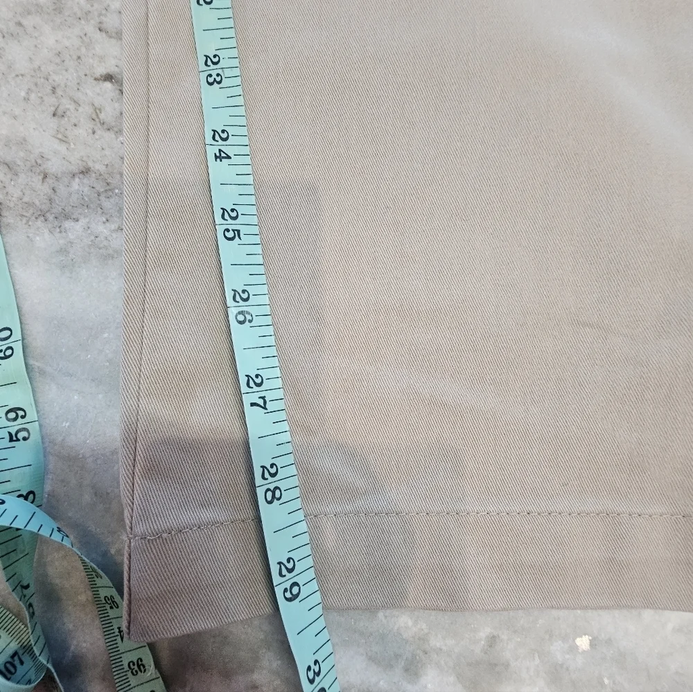 Lands’ End Men’s Chino Pants 38x30 Traditional Fit Khaki Cotton Twill